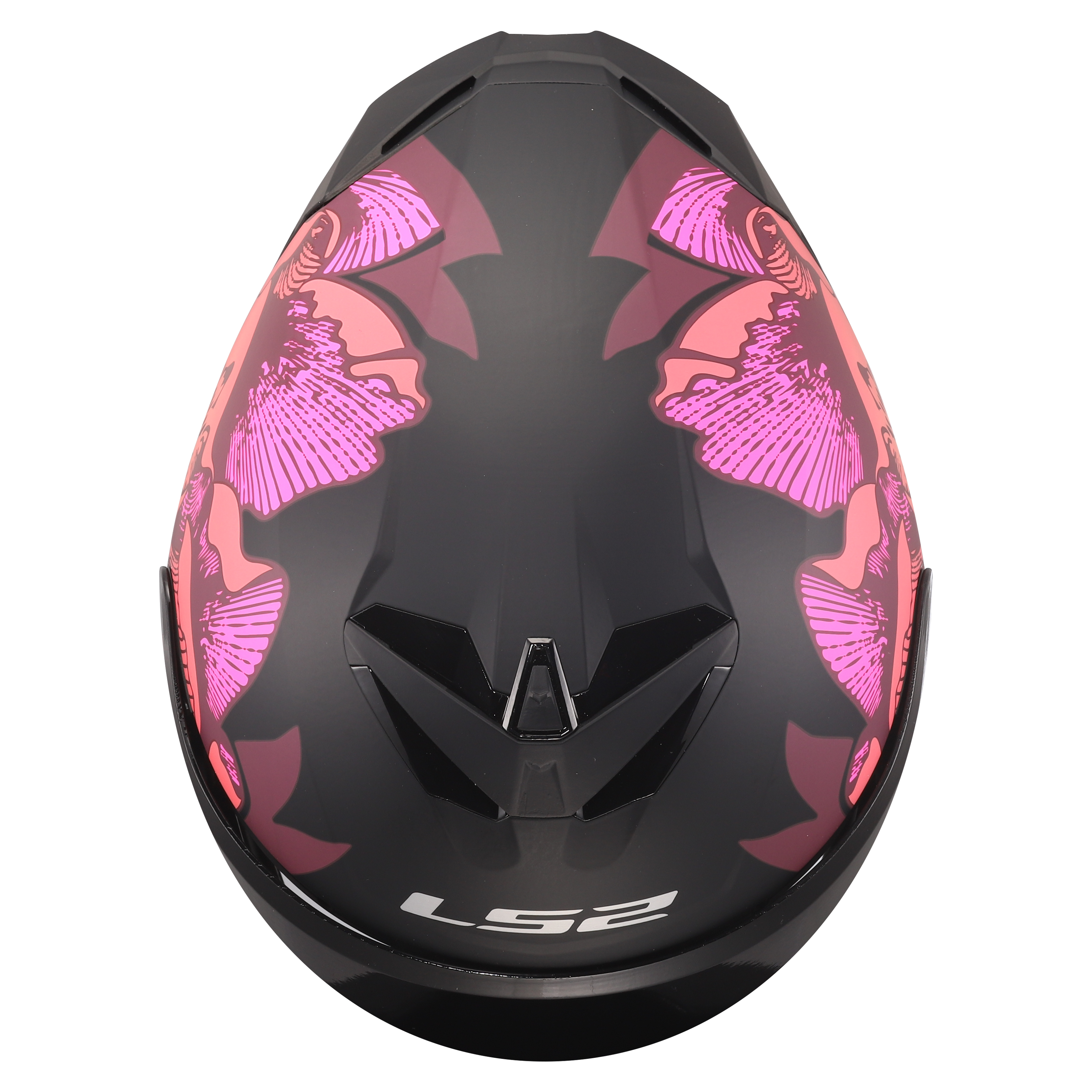 LS2 FF820 RAPID III POPPIES II BLACK PINK 168200411 (6)